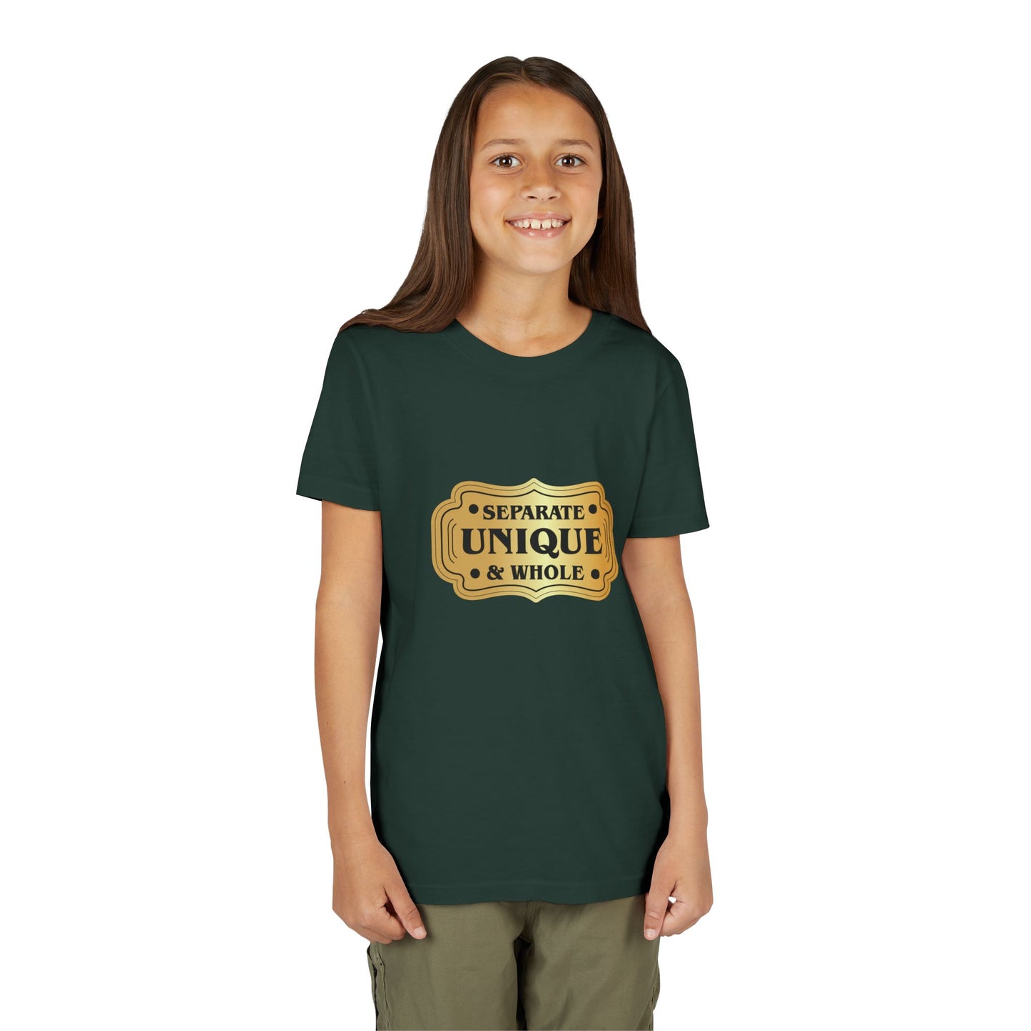 Youth T-Shirt Girls' T-Shirt Separate, Unique, & Whole Children Are A Gift From God