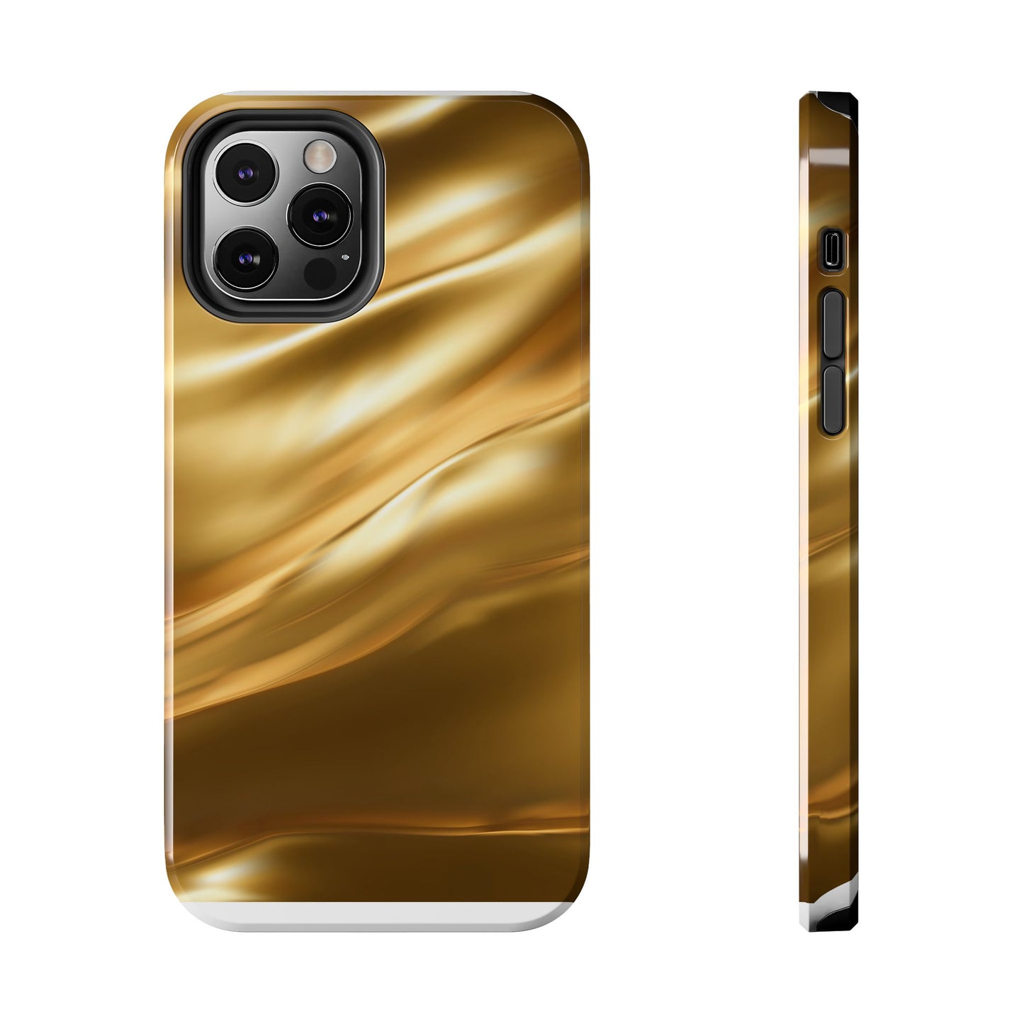 Luxurious Gold Phone Case, Tough Phone Cover, Premium Cell Phone Protector, Stylish Phone Accessory, Gift for Her