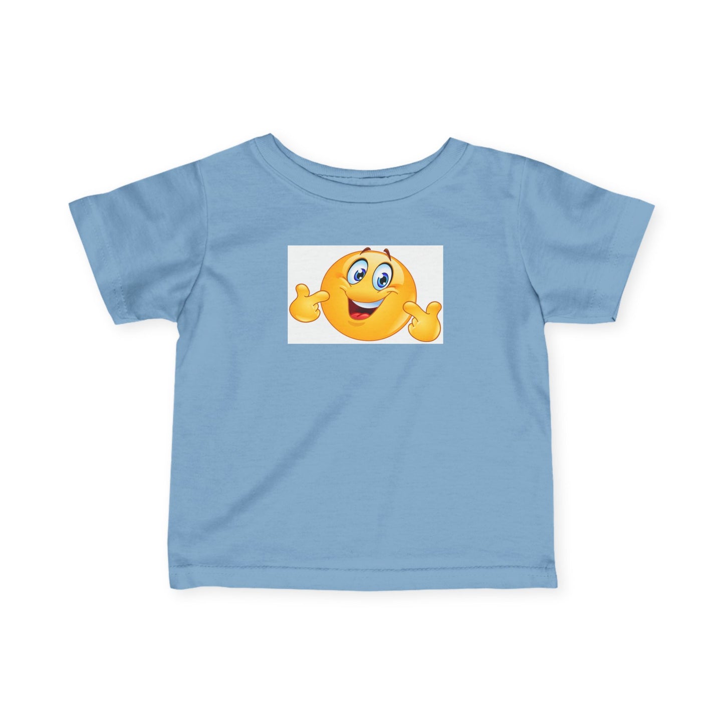 Cheerful Infant Emoji Tee, Cute Baby Shirt, Toddler Graphic T-Shirt, Funny Kids Clothes, Adorable Gift for New Parents