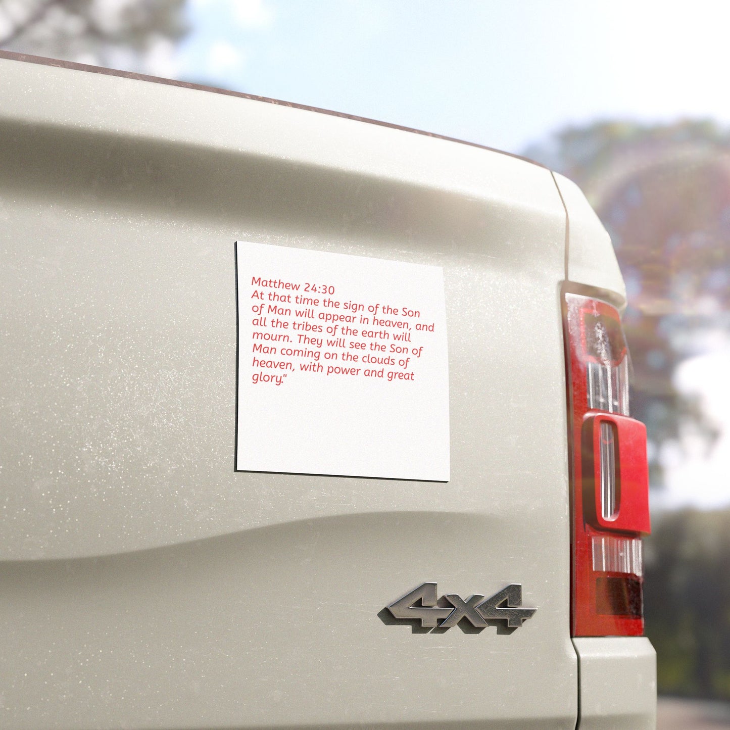 Matthew 24:30. Car Magnet.