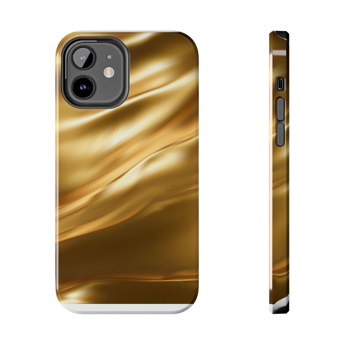Luxurious Gold Phone Case, Tough Phone Cover, Premium Cell Phone Protector, Stylish Phone Accessory, Gift for Her