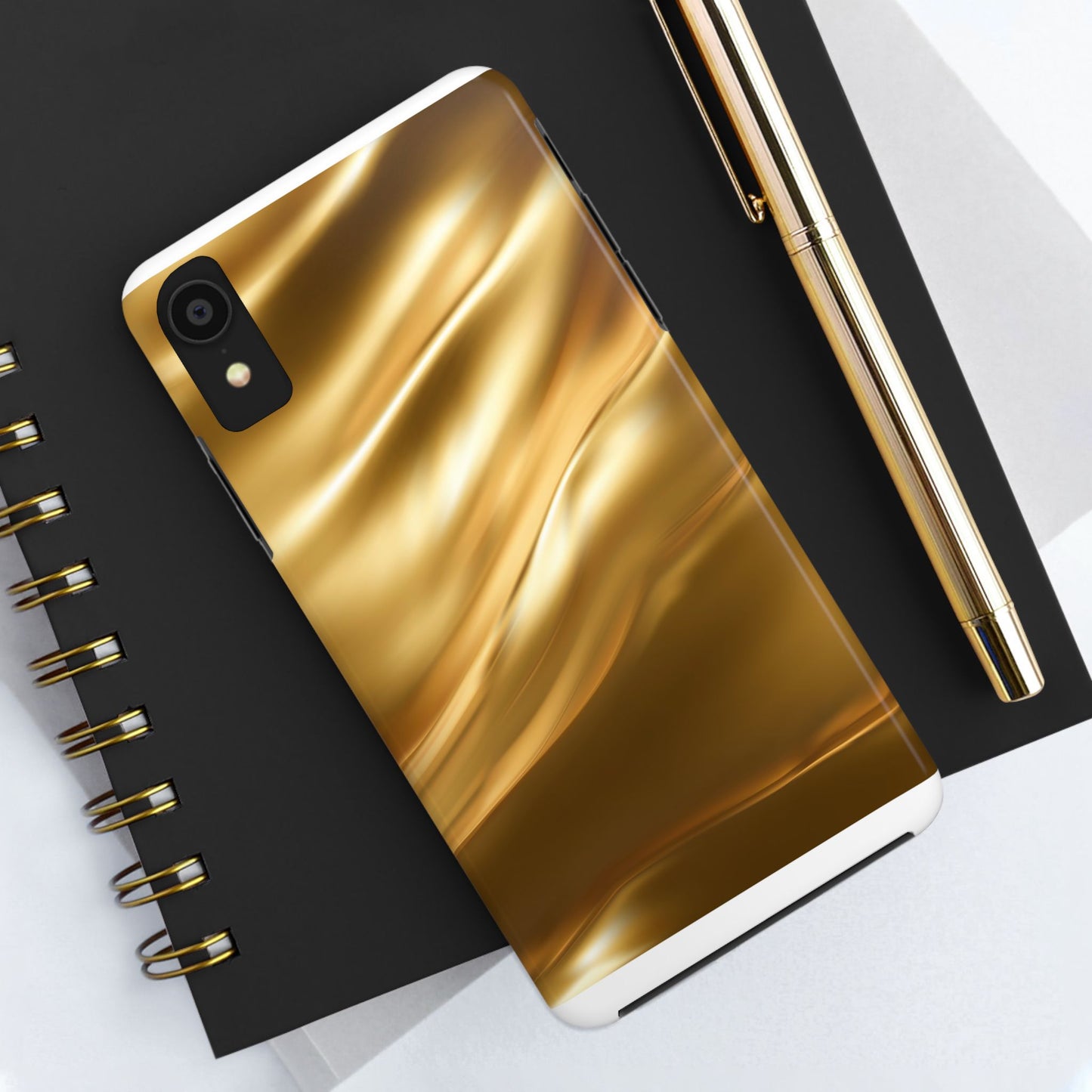 Luxurious Gold Phone Case, Tough Phone Cover, Premium Cell Phone Protector, Stylish Phone Accessory, Gift for Her