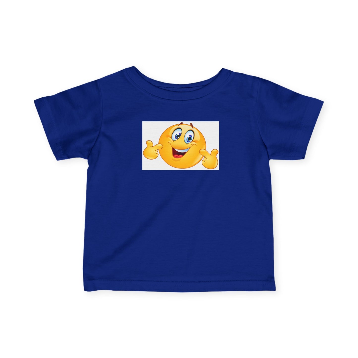 Cheerful Infant Emoji Tee, Cute Baby Shirt, Toddler Graphic T-Shirt, Funny Kids Clothes, Adorable Gift for New Parents