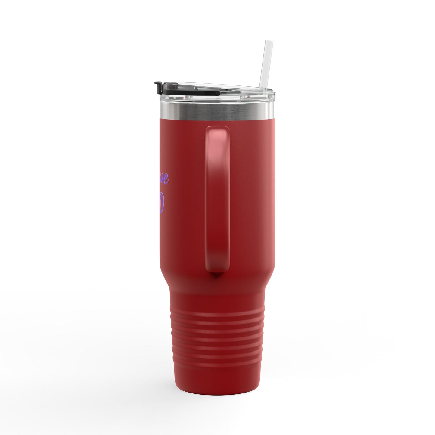 Faith-Inspired Insulated Travel Mug, Perfect for On-the-Go Sips, Gift for Believers, 40oz Coffee Cup for Road Trips, I Believe God