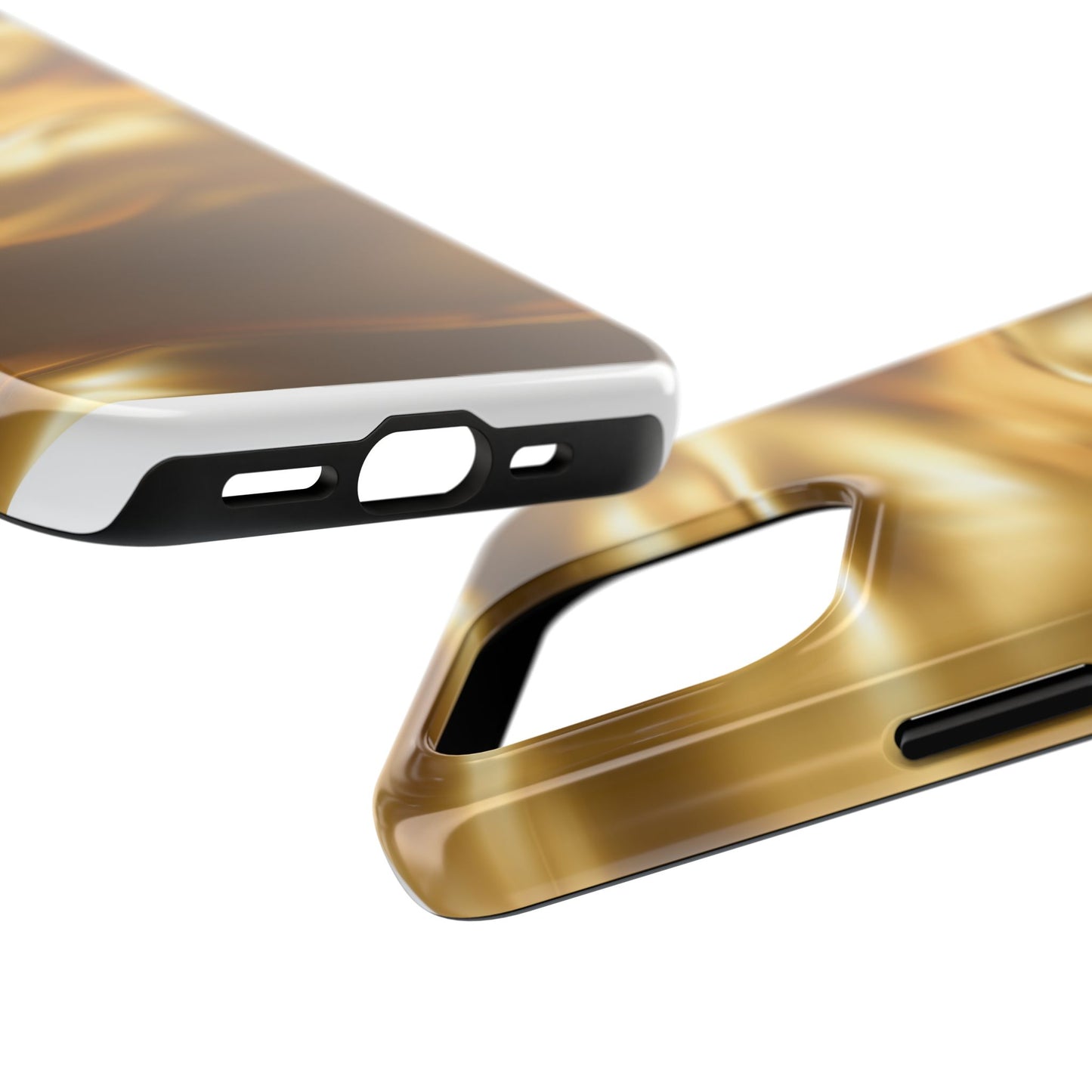 Luxurious Gold Phone Case, Tough Phone Cover, Premium Cell Phone Protector, Stylish Phone Accessory, Gift for Her
