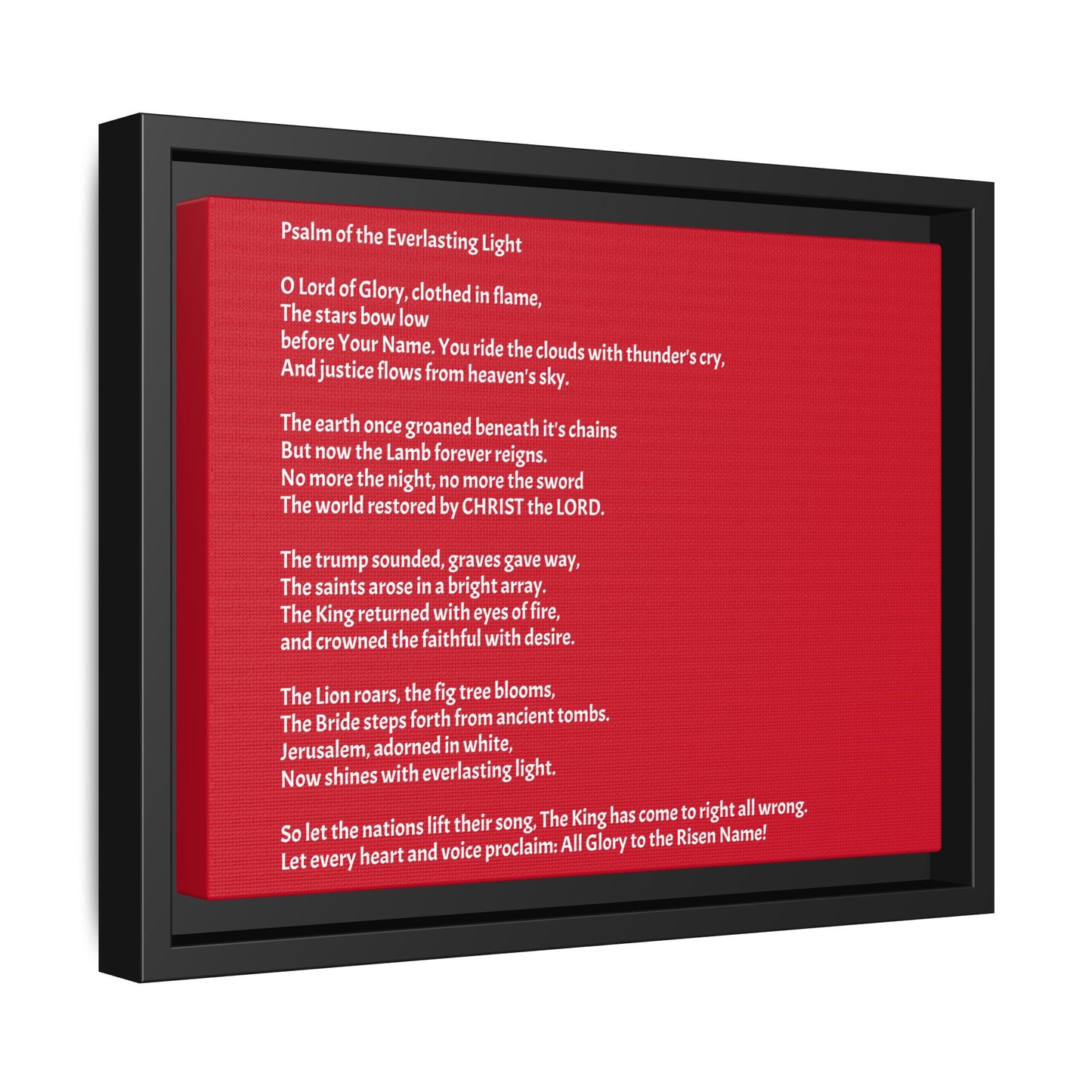 Psalm of the Everlasting Light (This Psalm is not originally from the HOLY Bible, it is simply inspired by the HOLY Bible)