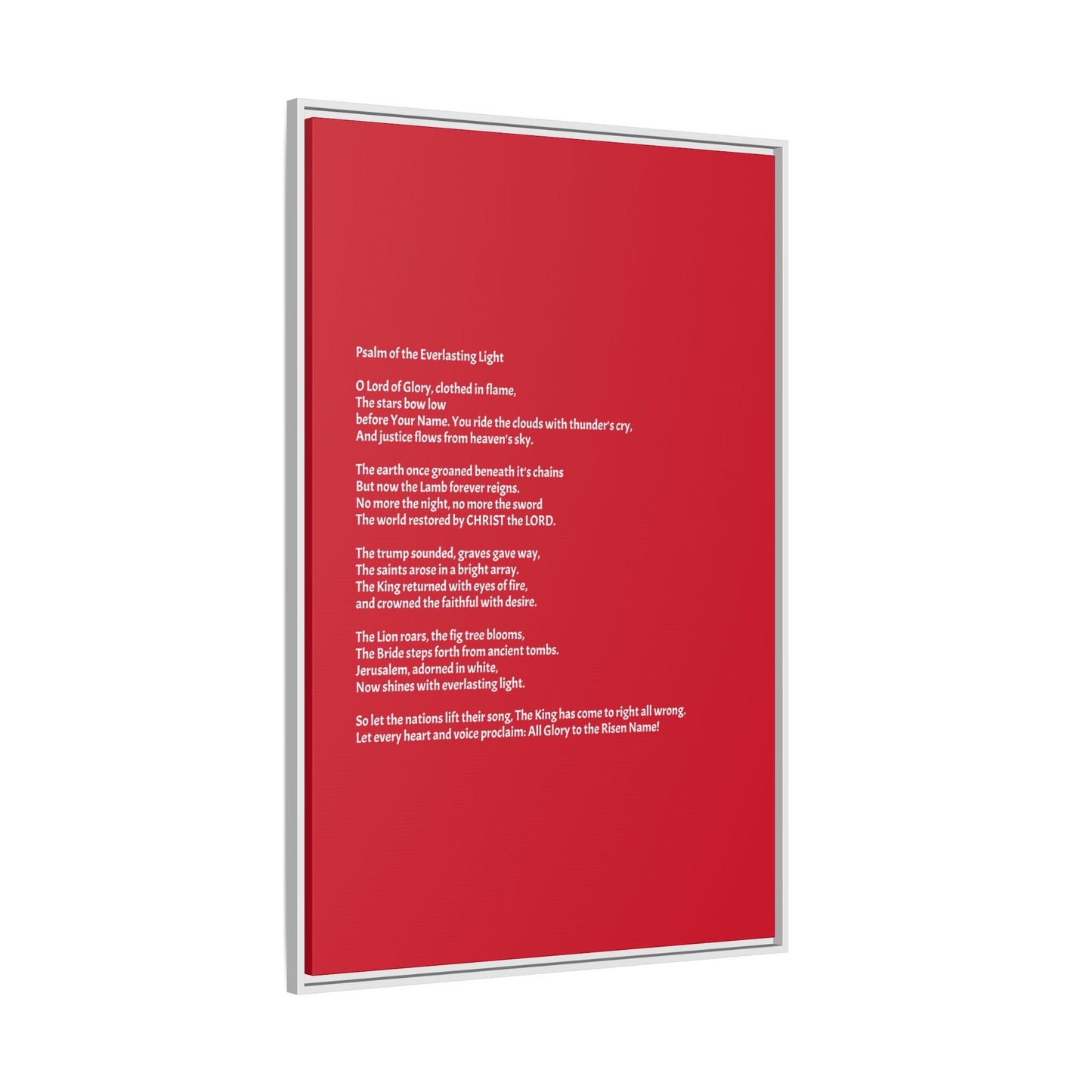 Psalm of the Everlasting Light (This Psalm is not originally from the HOLY Bible, it is simply inspired by the HOLY Bible)