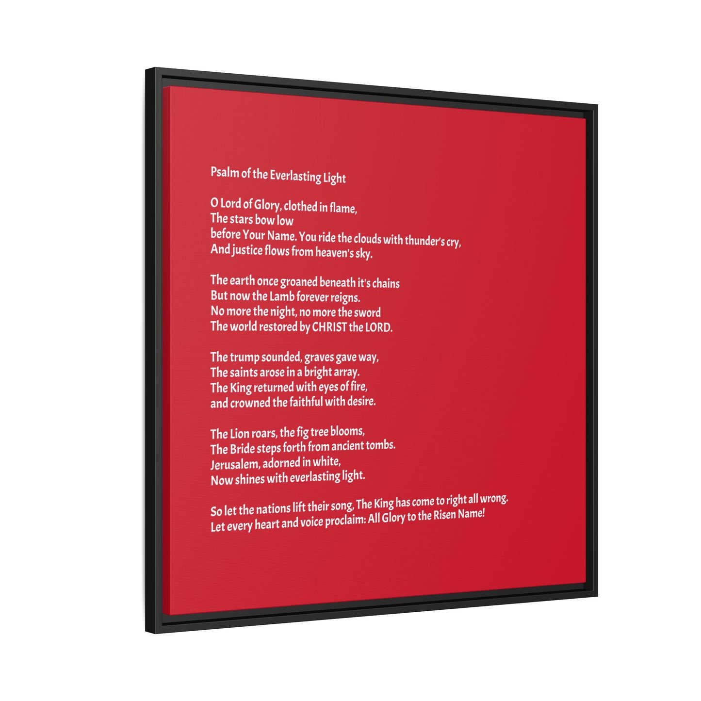 Psalm of the Everlasting Light (This Psalm is not originally from the HOLY Bible, it is simply inspired by the HOLY Bible)