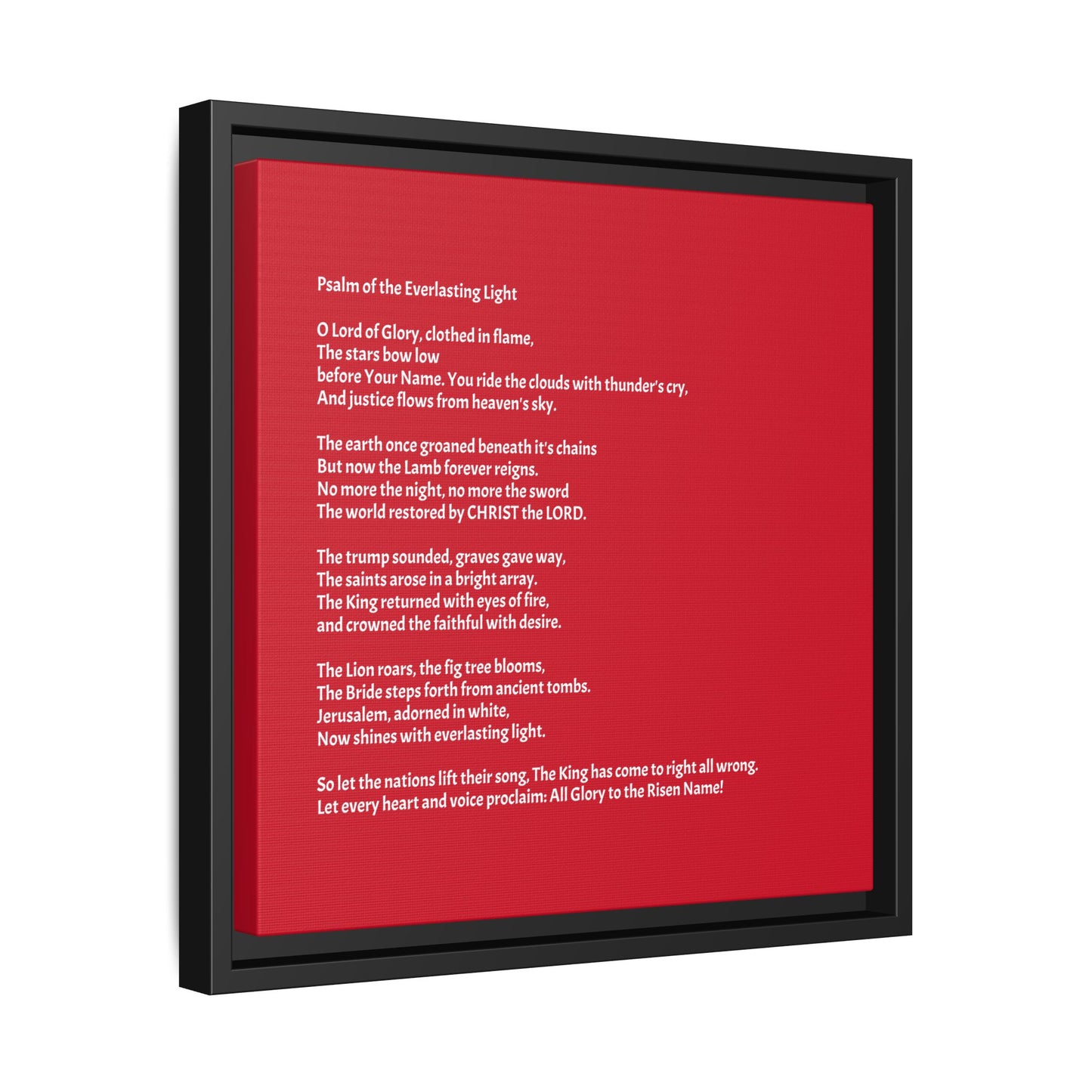 Psalm of the Everlasting Light (This Psalm is not originally from the HOLY Bible, it is simply inspired by the HOLY Bible)