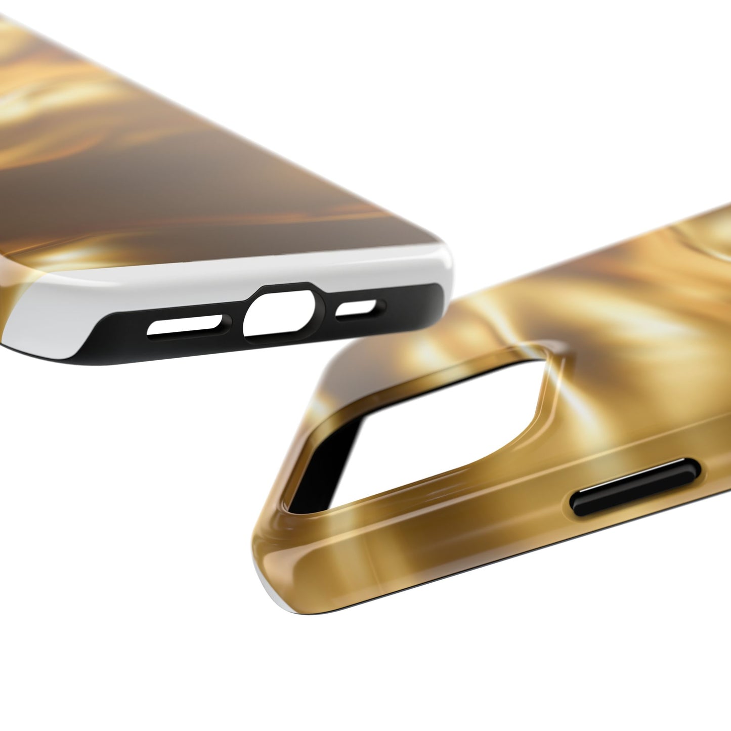 Luxurious Gold Phone Case, Tough Phone Cover, Premium Cell Phone Protector, Stylish Phone Accessory, Gift for Her