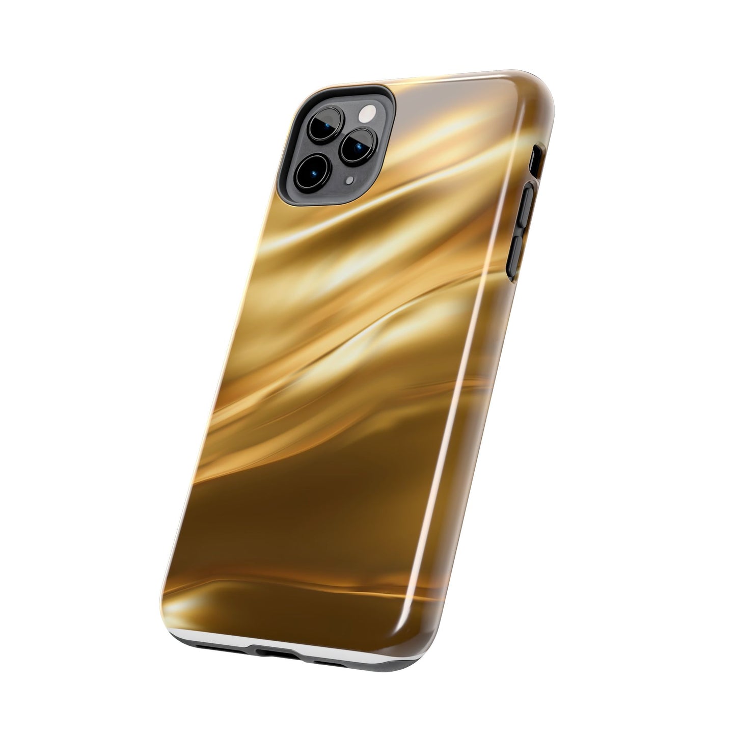 Luxurious Gold Phone Case, Tough Phone Cover, Premium Cell Phone Protector, Stylish Phone Accessory, Gift for Her