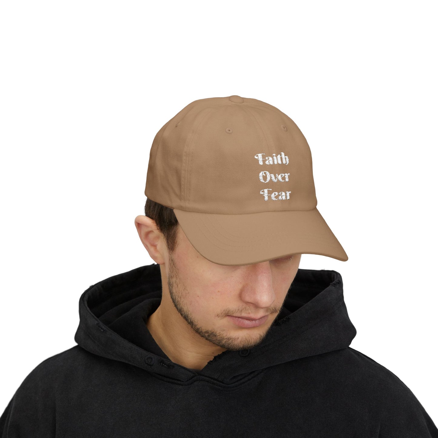 Faith Over Fear Christian Dad Cap