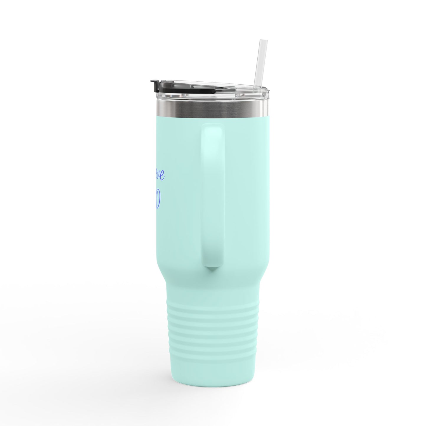 Faith-Inspired Insulated Travel Mug, Perfect for On-the-Go Sips, Gift for Believers, 40oz Coffee Cup for Road Trips, I Believe God