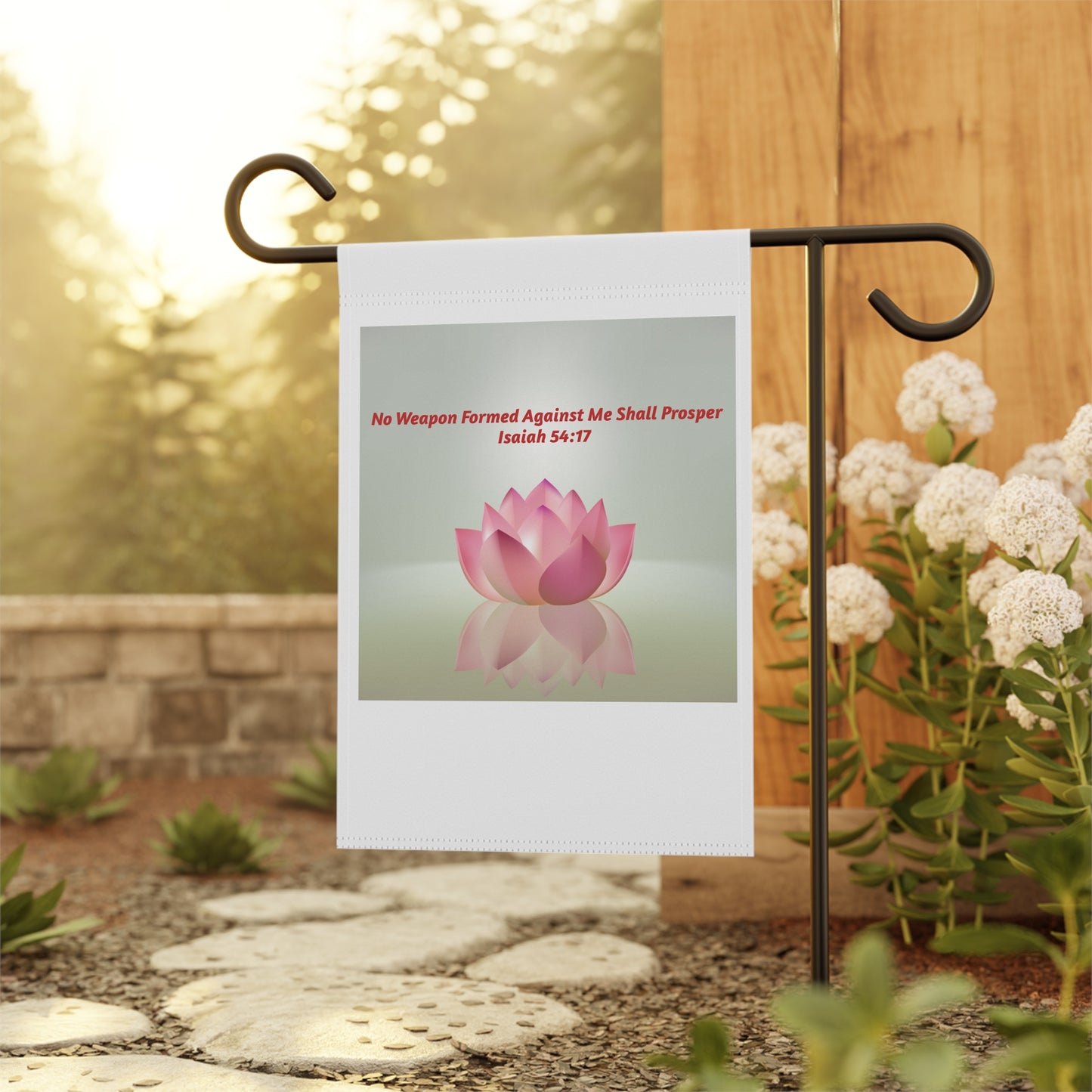 Garden Inspiration Banner, Inspirational Garden Decor, Housewarming Gift, Outdoor Decoration, Faith-Based Home Sign