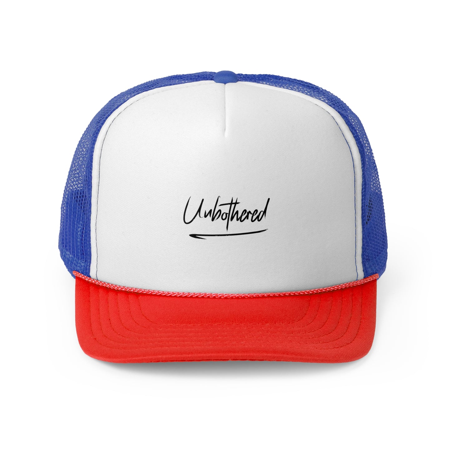 Unbothered Trucker Cap | Stylish Casual Headwear for Relaxed Vibes, Perfect for Outdoor Activities and Gift Giving