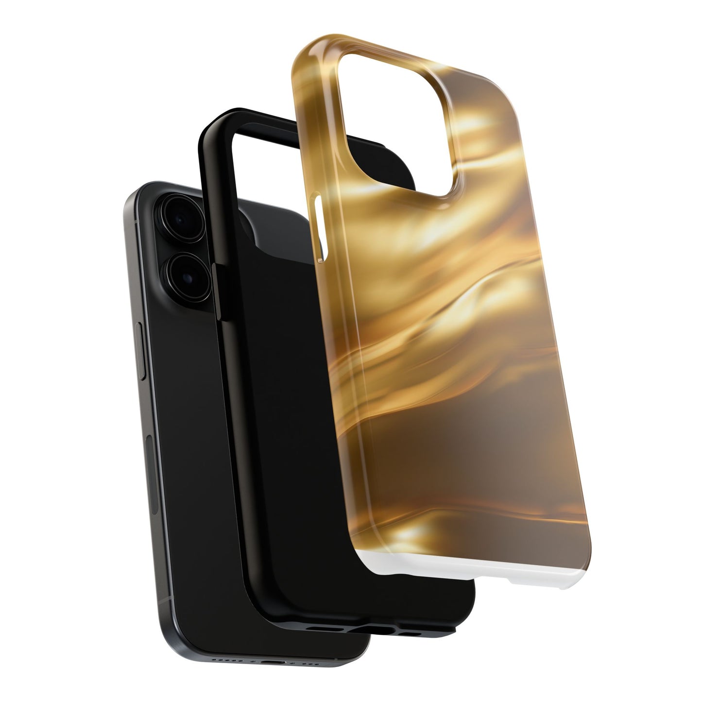 Luxurious Gold Phone Case, Tough Phone Cover, Premium Cell Phone Protector, Stylish Phone Accessory, Gift for Her