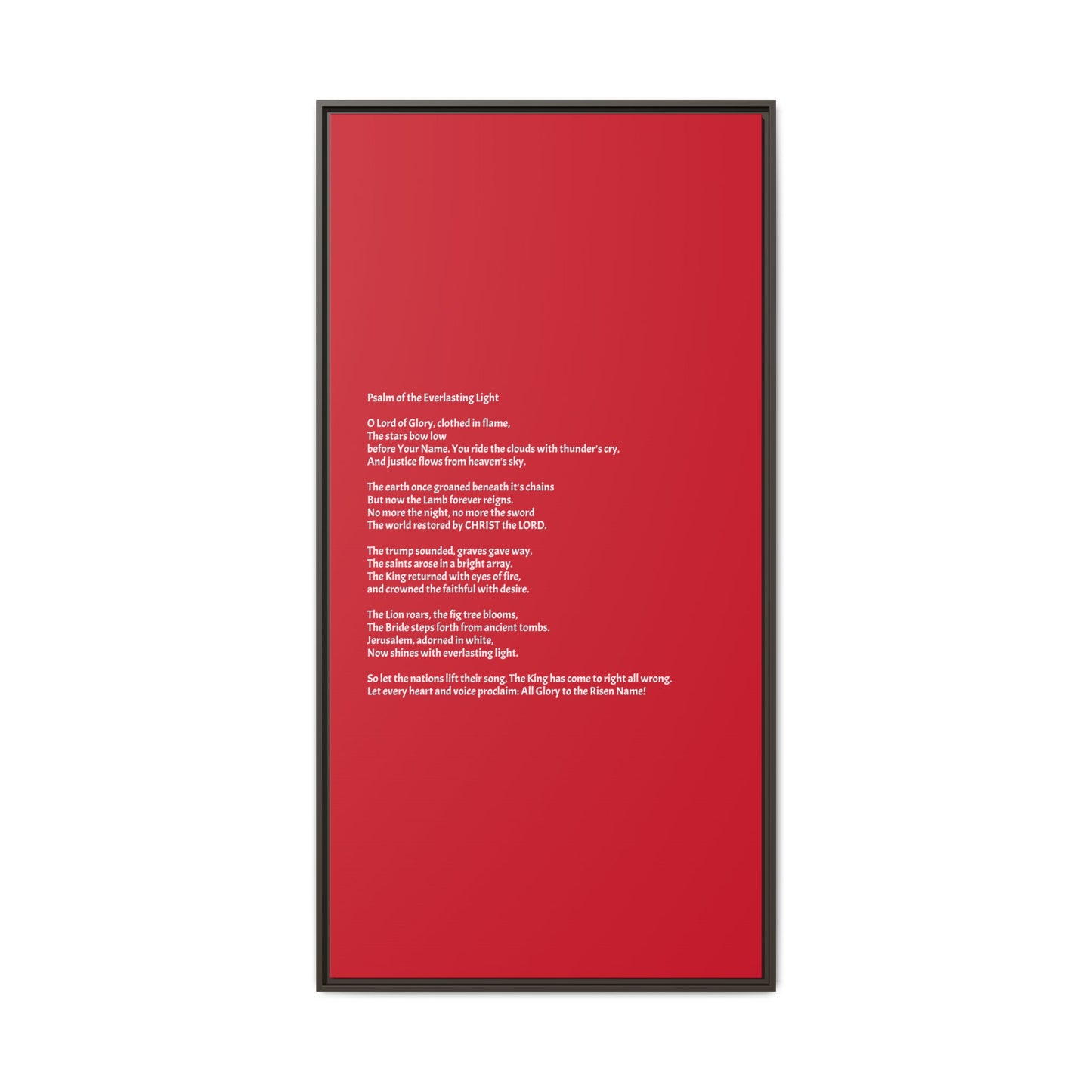 Psalm of the Everlasting Light (This Psalm is not originally from the HOLY Bible, it is simply inspired by the HOLY Bible)