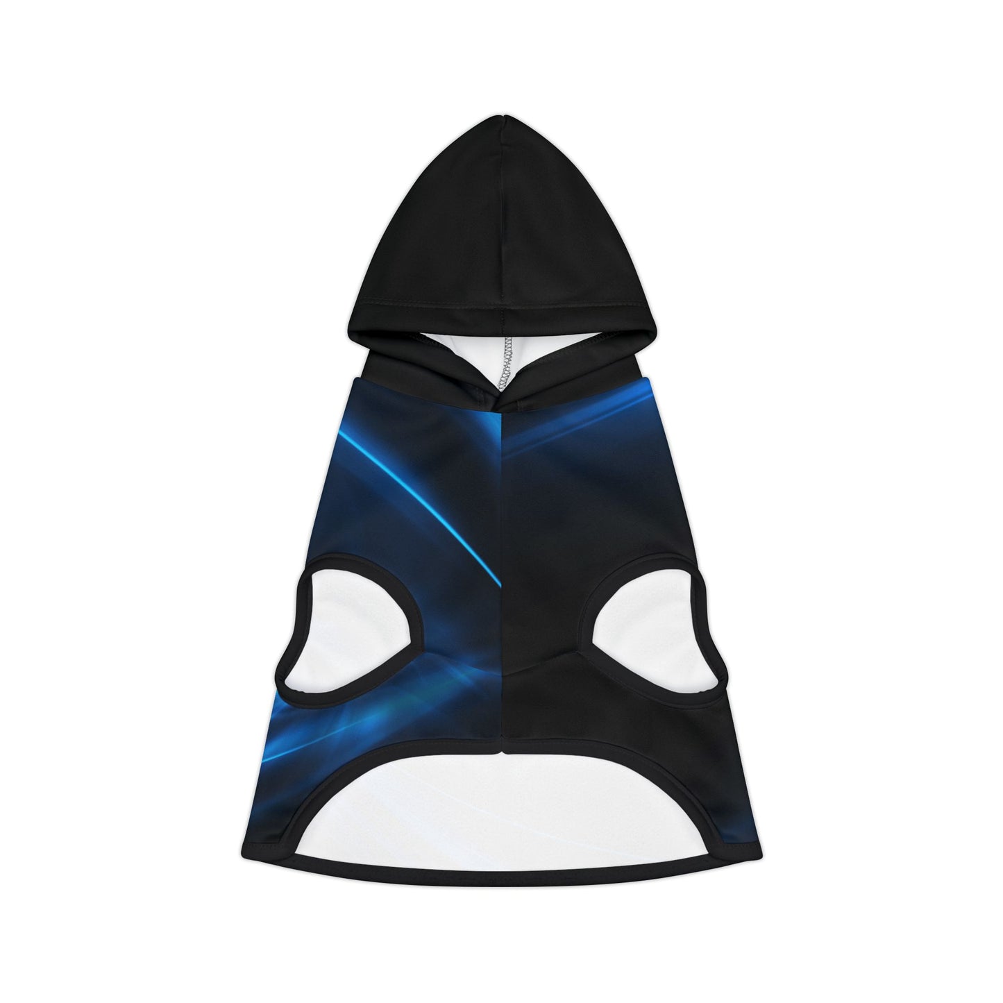 Stylish Pet Hoodie with Blue Wave Design, Cozy Dog Apparel, Pet Fashion, Gift for Dog Lovers, Warm Hooded Jacket for Pets