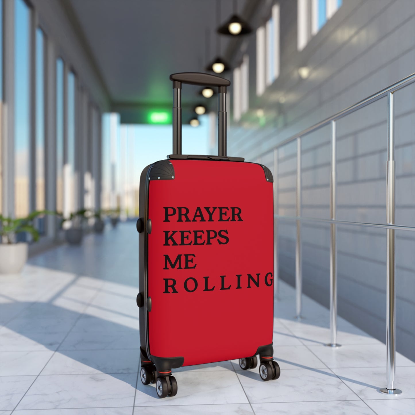 Prayer Overrides Haters. Travel Luggage.