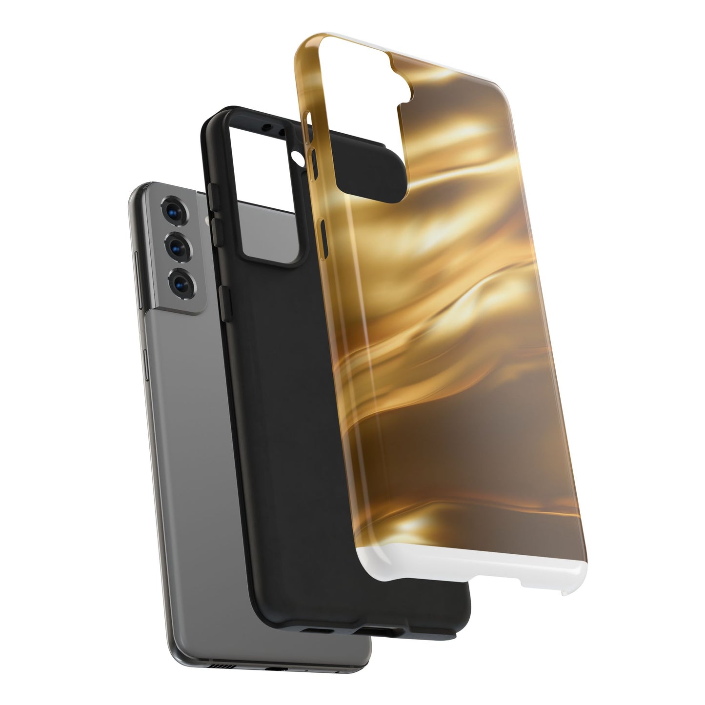 Luxurious Gold Phone Case, Tough Phone Cover, Premium Cell Phone Protector, Stylish Phone Accessory, Gift for Her