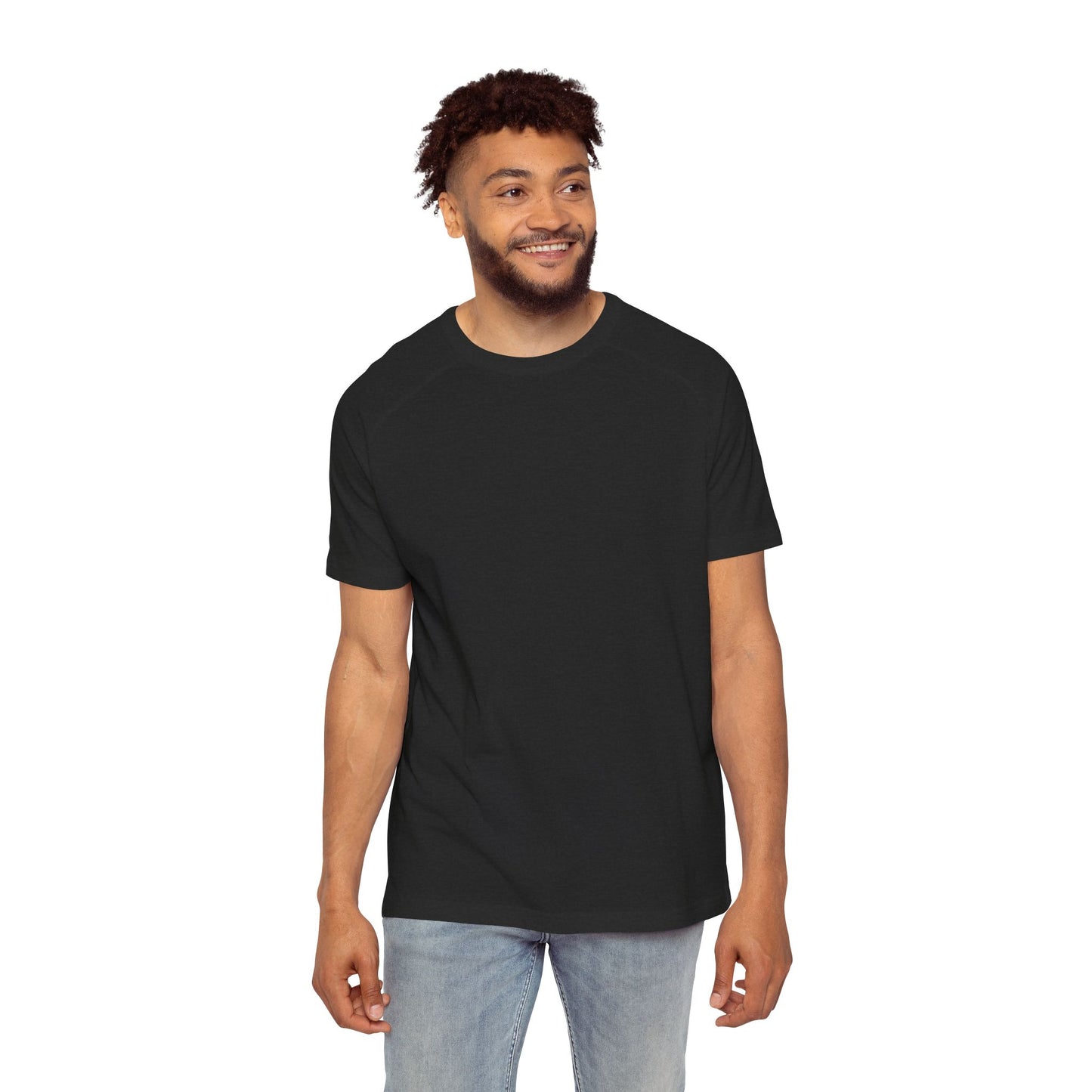 Faith-Inspired Men's Raglan Tee, Inspirational Gift, Christian Apparel, Casual Wear, Everyday Comfort