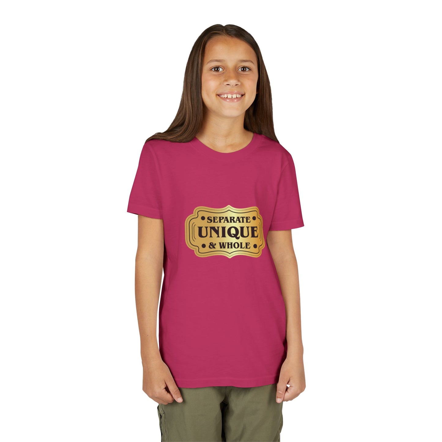 Youth T-Shirt Girls' T-Shirt Separate, Unique, & Whole Children Are A Gift From God