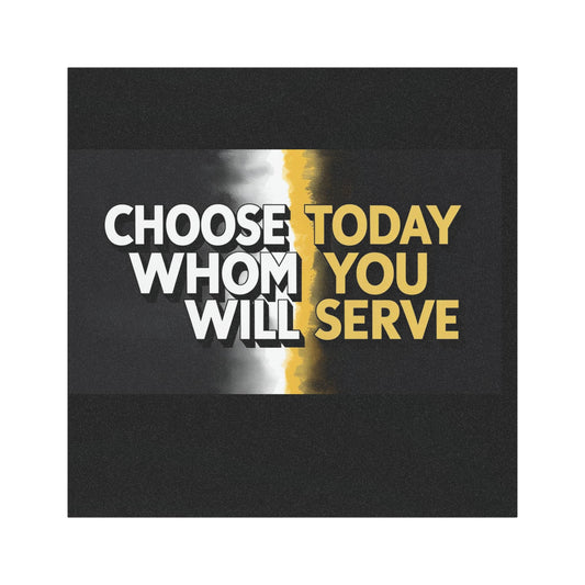 Inspiring Car Magnets: Choose Whom You Will Serve, Faith Decor, Inspirational Gifts, Auto Accessories, Motivational Statement