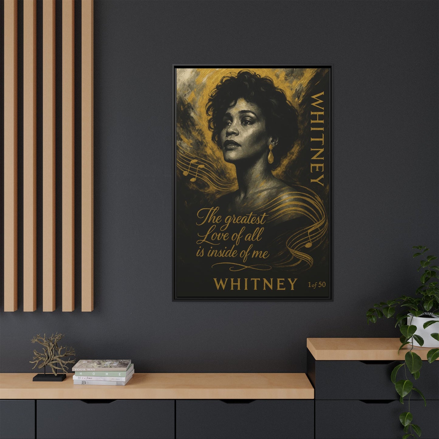 Whitney Houston Art (Legends of Gold Series)
