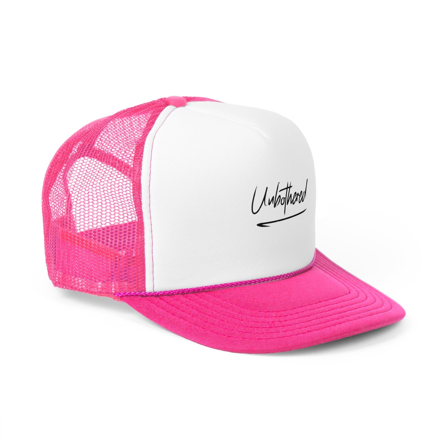 Unbothered Trucker Cap | Stylish Casual Headwear for Relaxed Vibes, Perfect for Outdoor Activities and Gift Giving