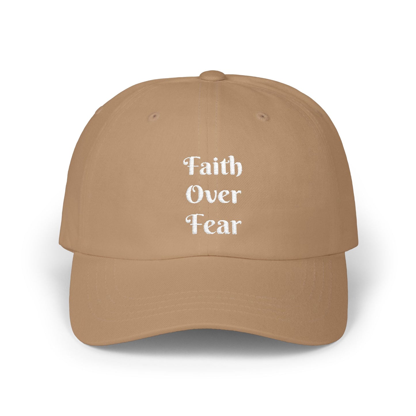 Faith Over Fear Christian Dad Cap