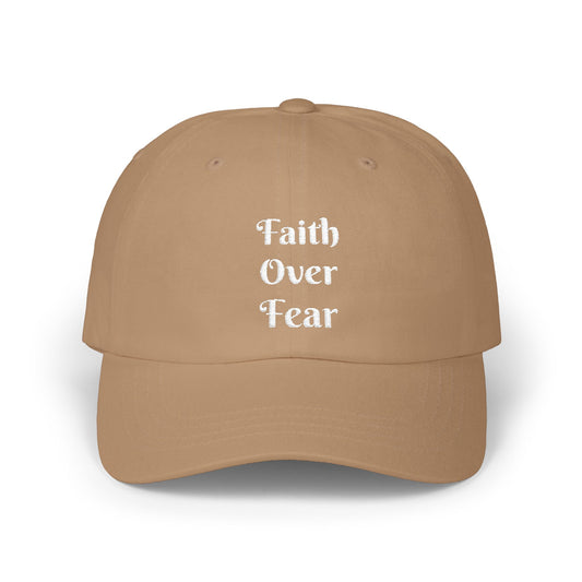 Faith Over Fear Christian Dad Cap