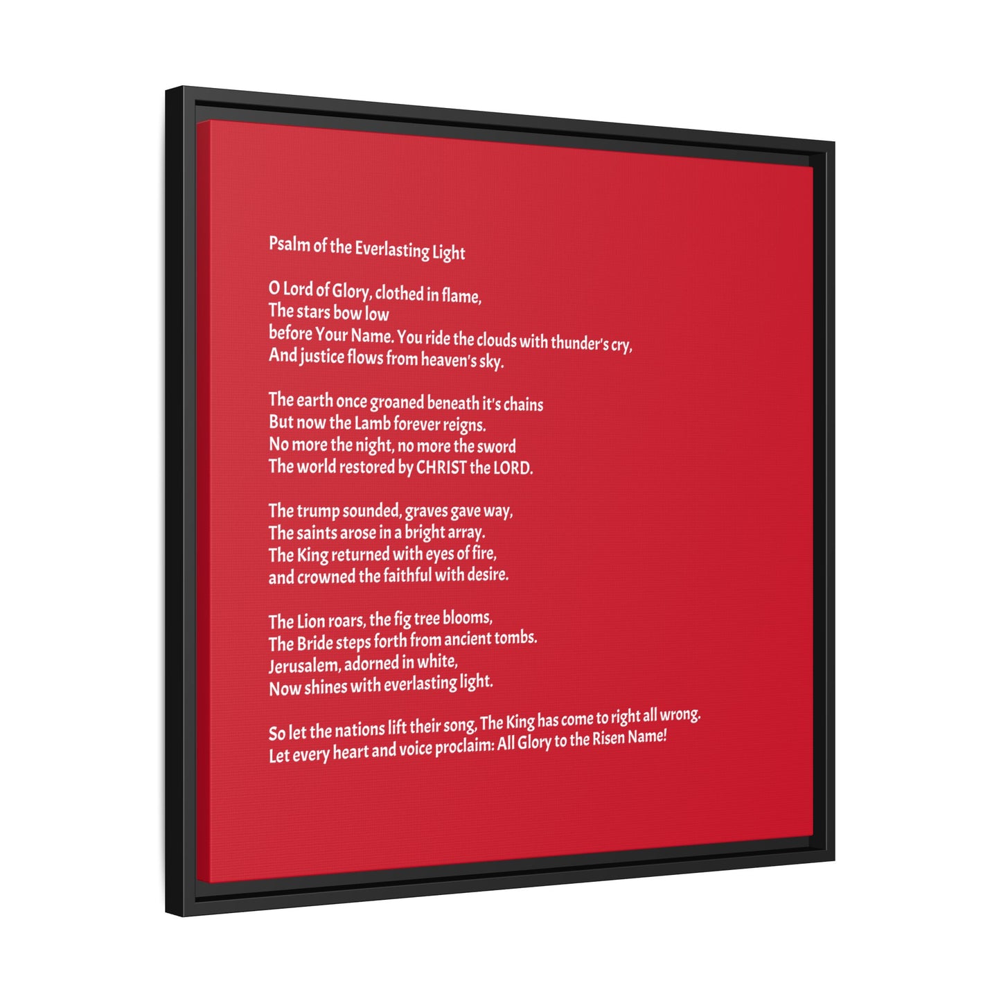Psalm of the Everlasting Light (This Psalm is not originally from the HOLY Bible, it is simply inspired by the HOLY Bible)