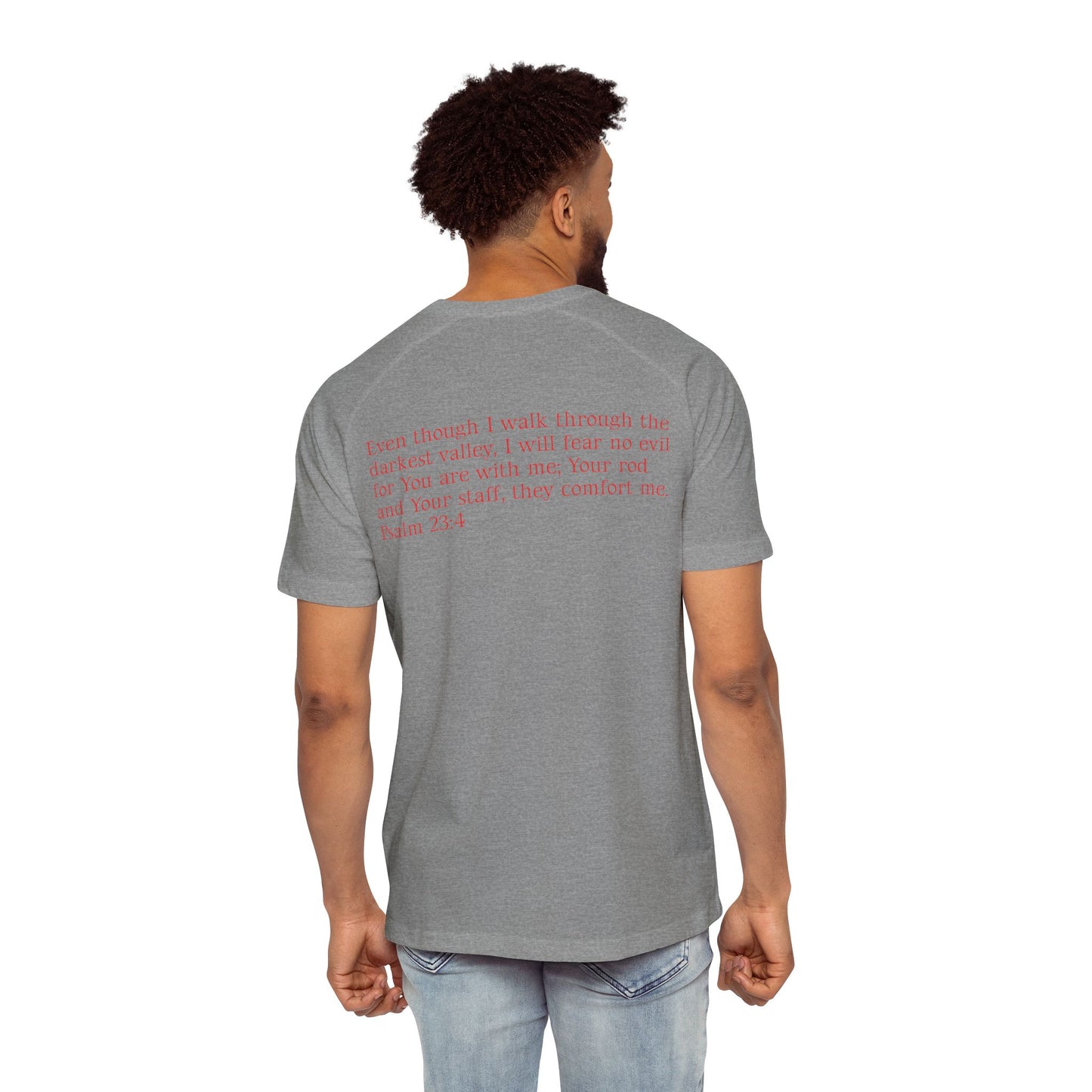 Faith-Inspired Men's Raglan Tee, Inspirational Gift, Christian Apparel, Casual Wear, Everyday Comfort