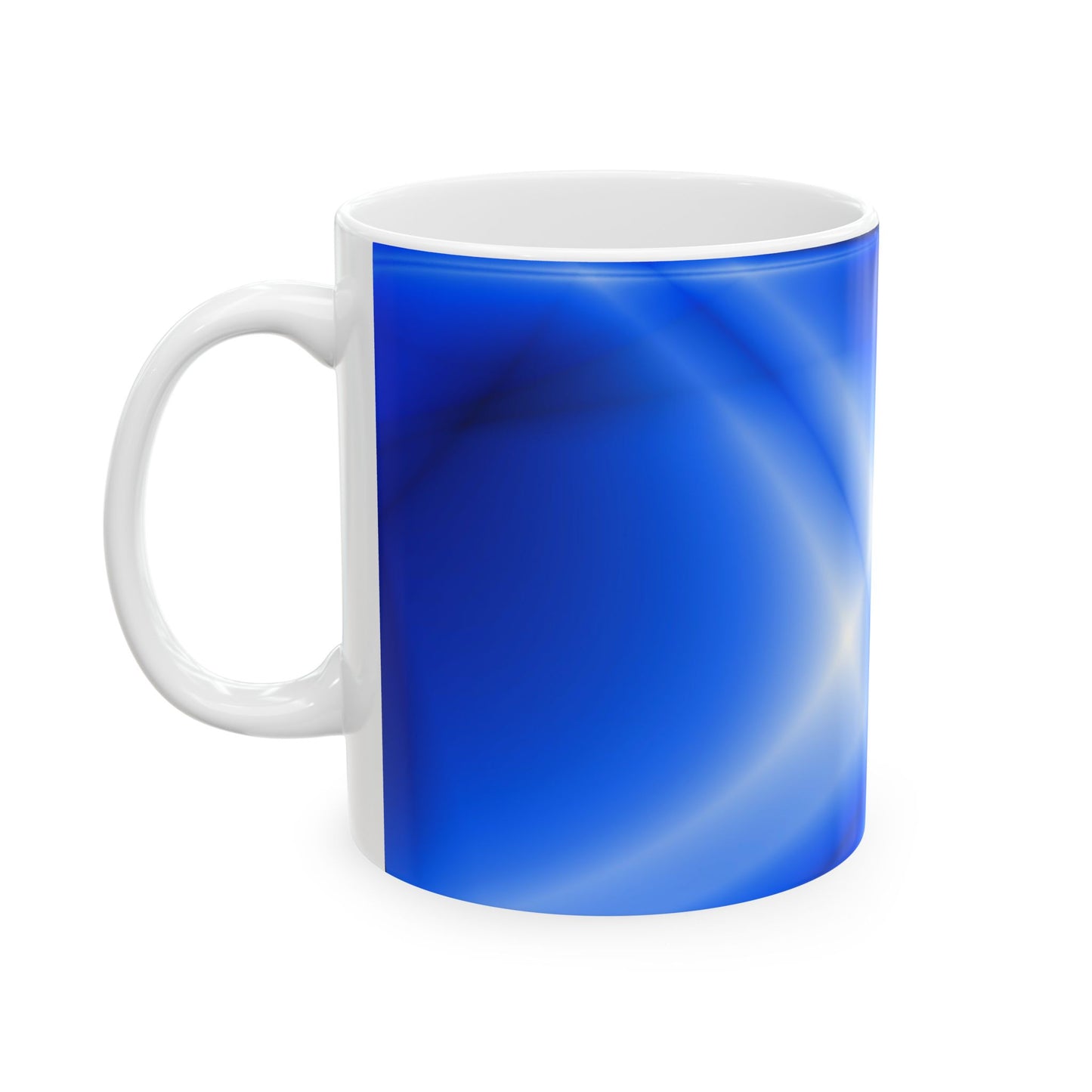 Stylish Blue Ceramic Mug - Modern Design, Perfect Gift for Coffee Lovers, Home Decor, Office Use, Birthdays, and Celebrations