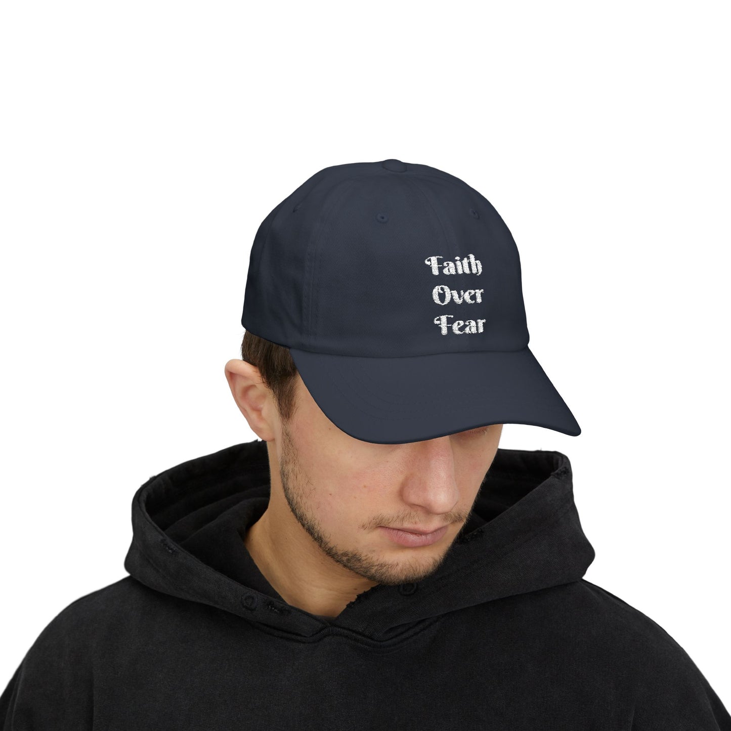 Faith Over Fear Christian Dad Cap