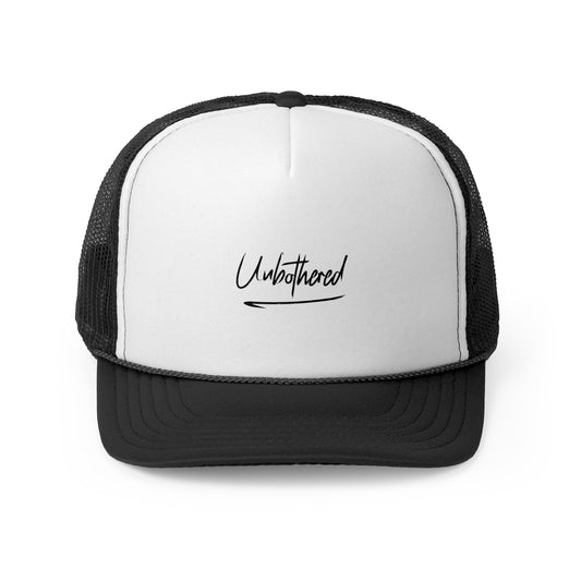 Unbothered Trucker Cap | Stylish Casual Headwear for Relaxed Vibes, Perfect for Outdoor Activities and Gift Giving