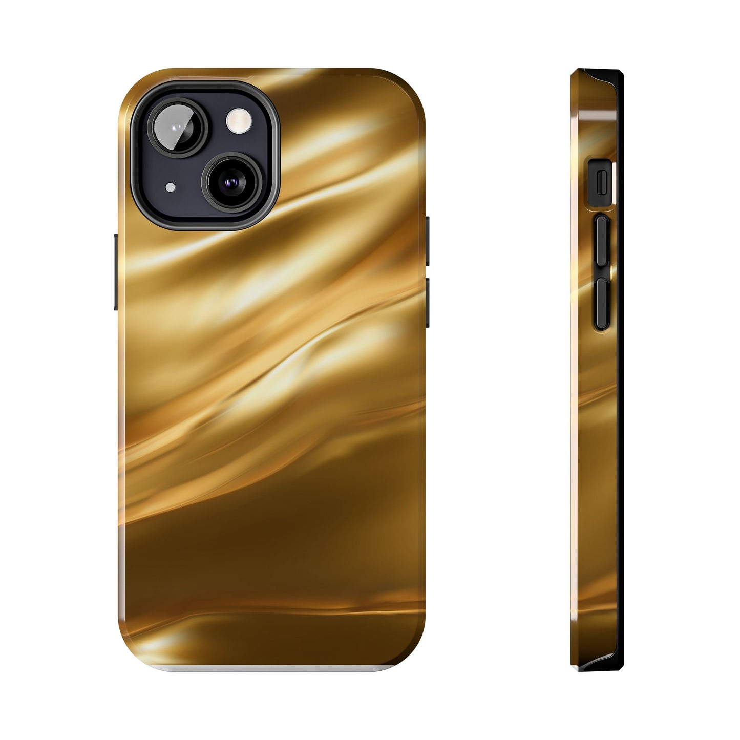 Luxurious Gold Phone Case, Tough Phone Cover, Premium Cell Phone Protector, Stylish Phone Accessory, Gift for Her