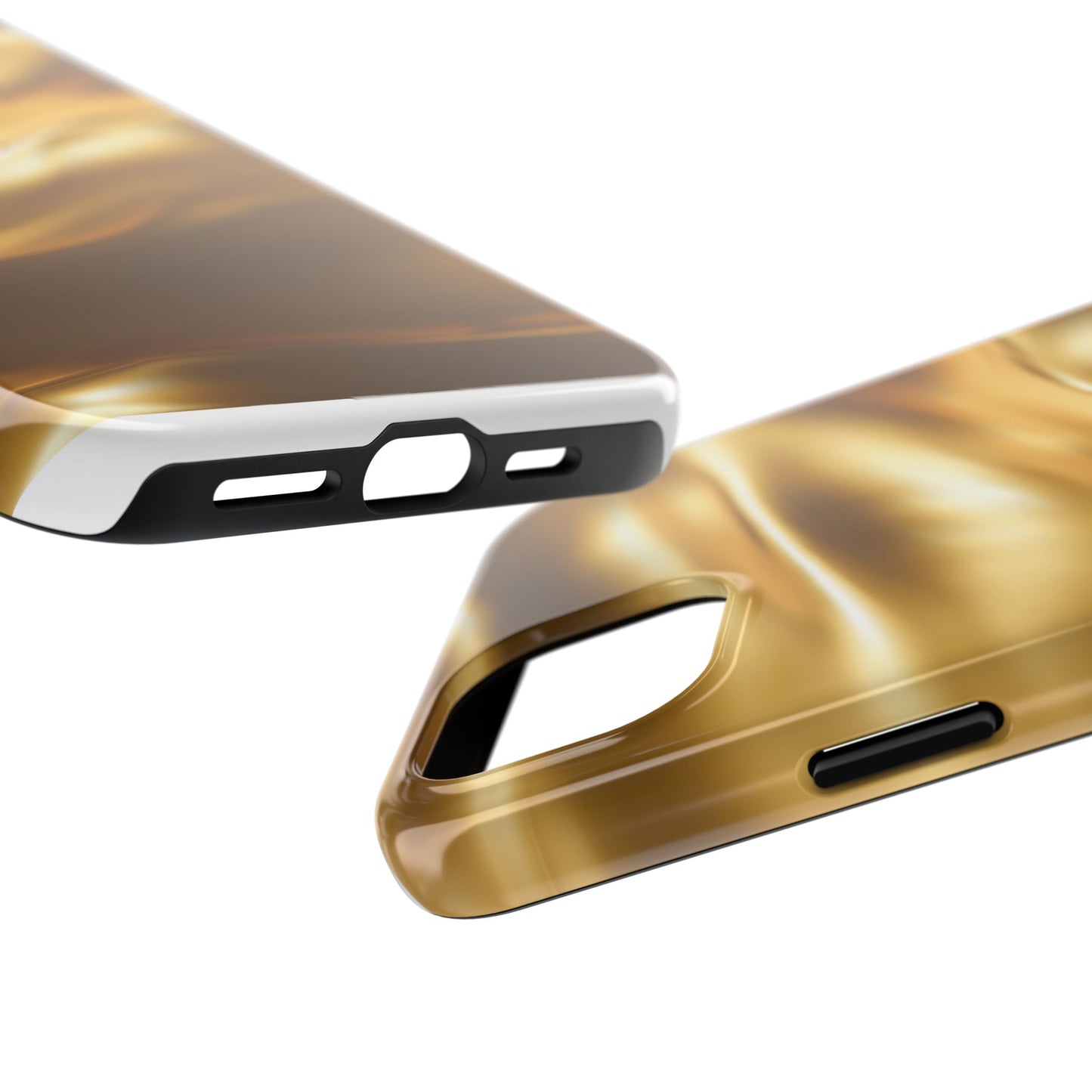 Luxurious Gold Phone Case, Tough Phone Cover, Premium Cell Phone Protector, Stylish Phone Accessory, Gift for Her