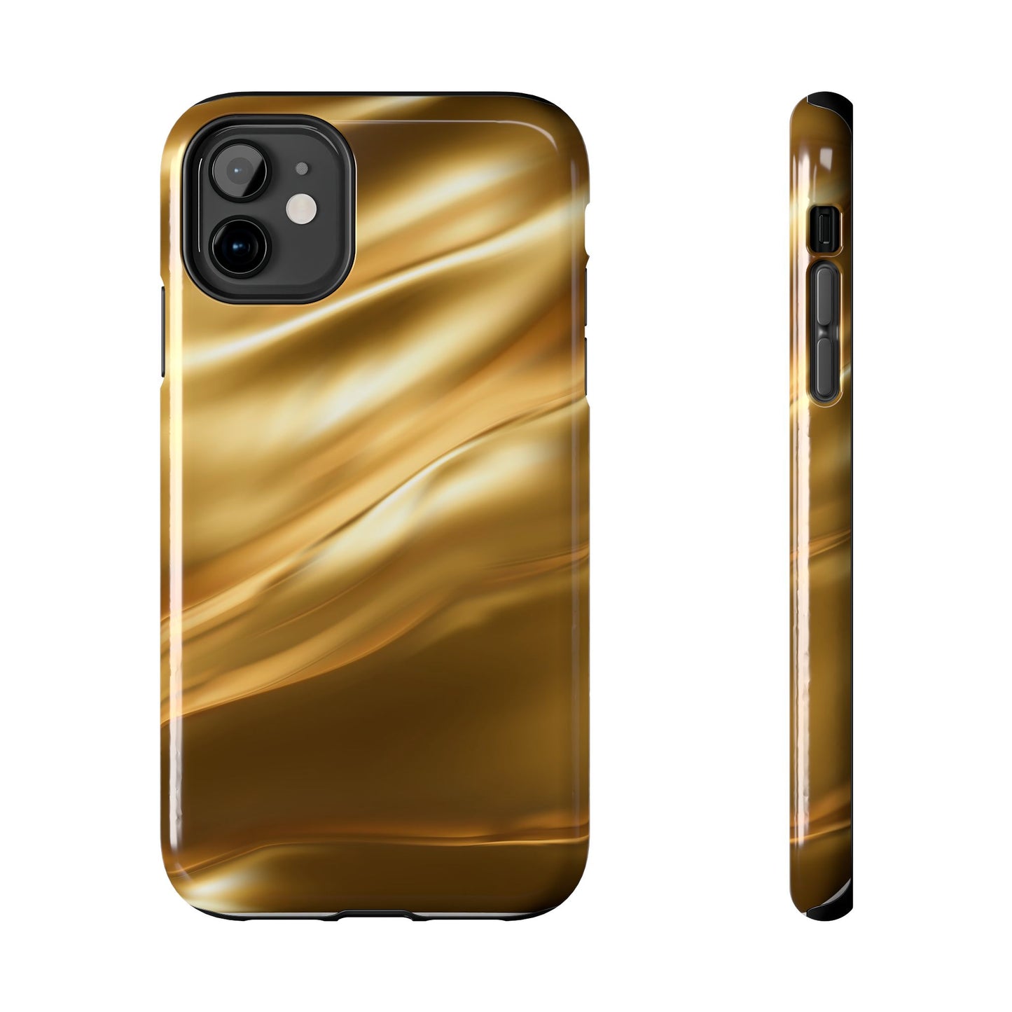Luxurious Gold Phone Case, Tough Phone Cover, Premium Cell Phone Protector, Stylish Phone Accessory, Gift for Her