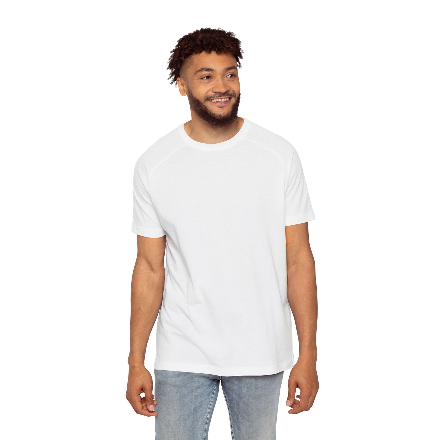 Faith-Inspired Men's Raglan Tee, Inspirational Gift, Christian Apparel, Casual Wear, Everyday Comfort