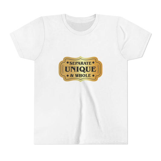 Youth T-Shirt Girls' T-Shirt Separate, Unique, & Whole Children Are A Gift From God