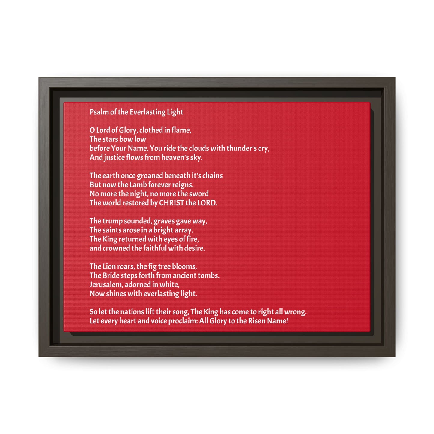 Psalm of the Everlasting Light (This Psalm is not originally from the HOLY Bible, it is simply inspired by the HOLY Bible)