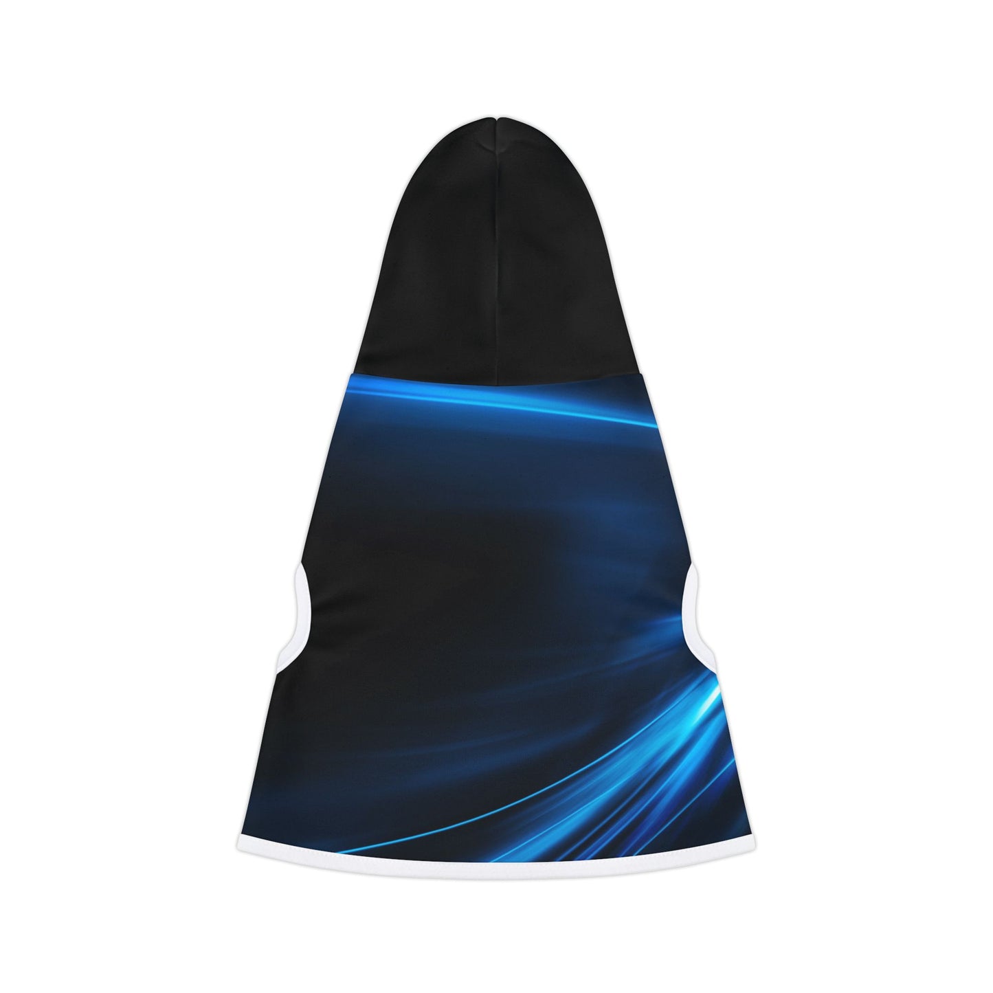 Stylish Pet Hoodie with Blue Wave Design, Cozy Dog Apparel, Pet Fashion, Gift for Dog Lovers, Warm Hooded Jacket for Pets