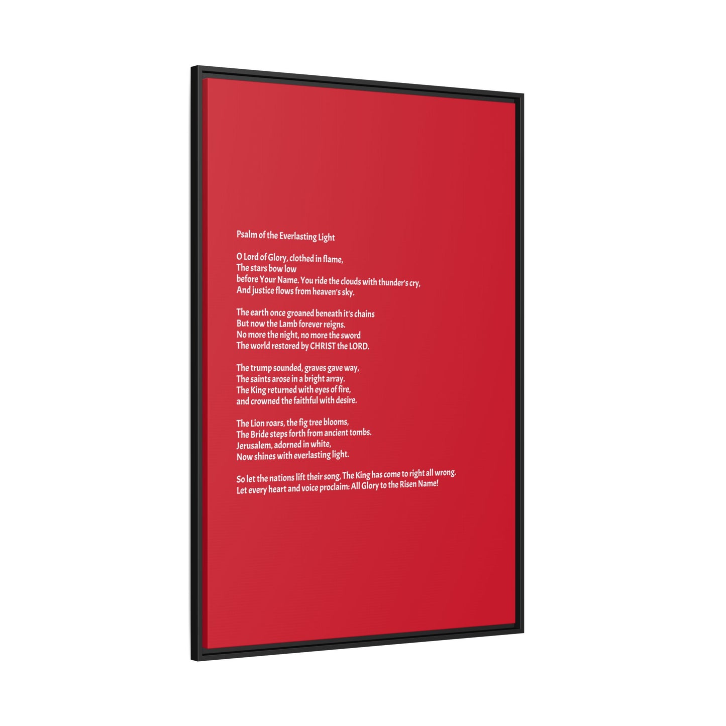 Psalm of the Everlasting Light (This Psalm is not originally from the HOLY Bible, it is simply inspired by the HOLY Bible)