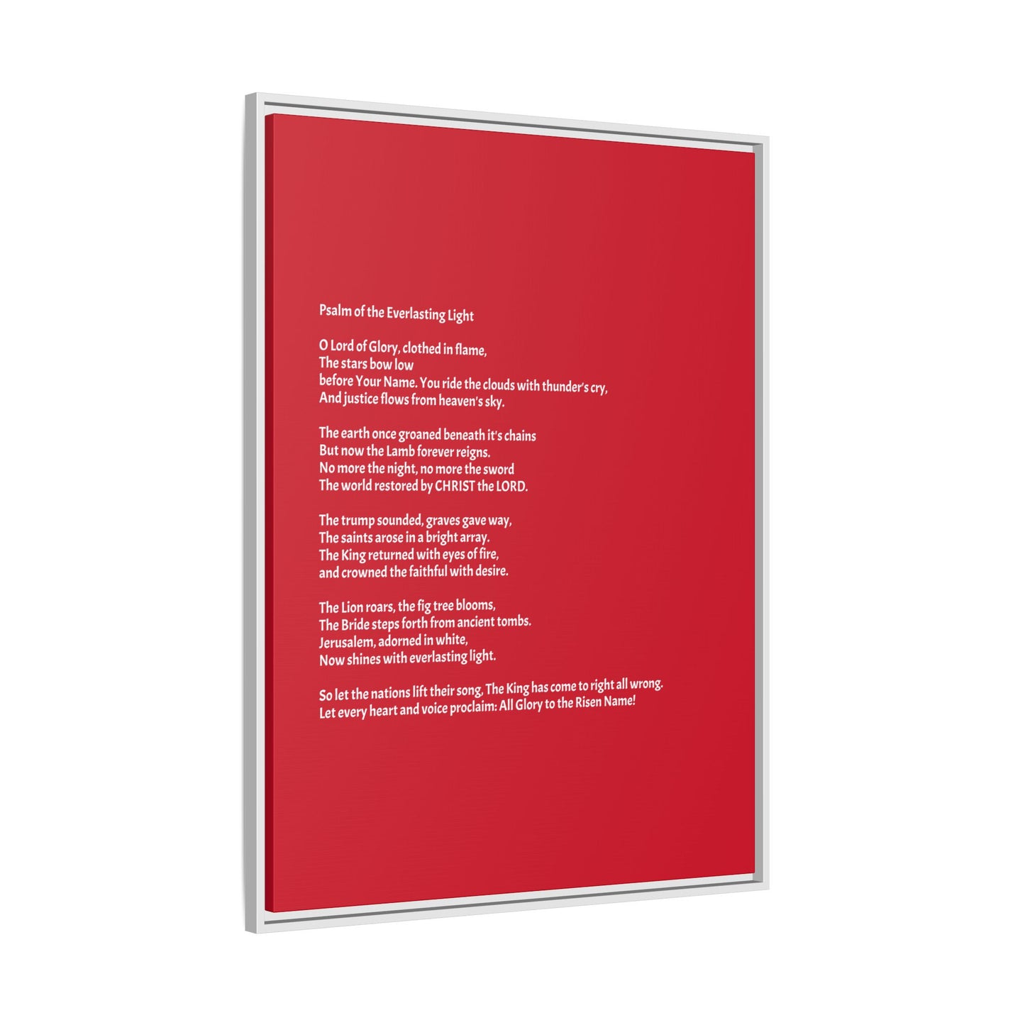 Psalm of the Everlasting Light (This Psalm is not originally from the HOLY Bible, it is simply inspired by the HOLY Bible)