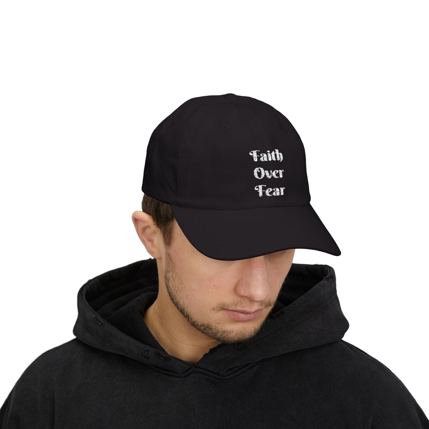 Faith Over Fear Christian Dad Cap