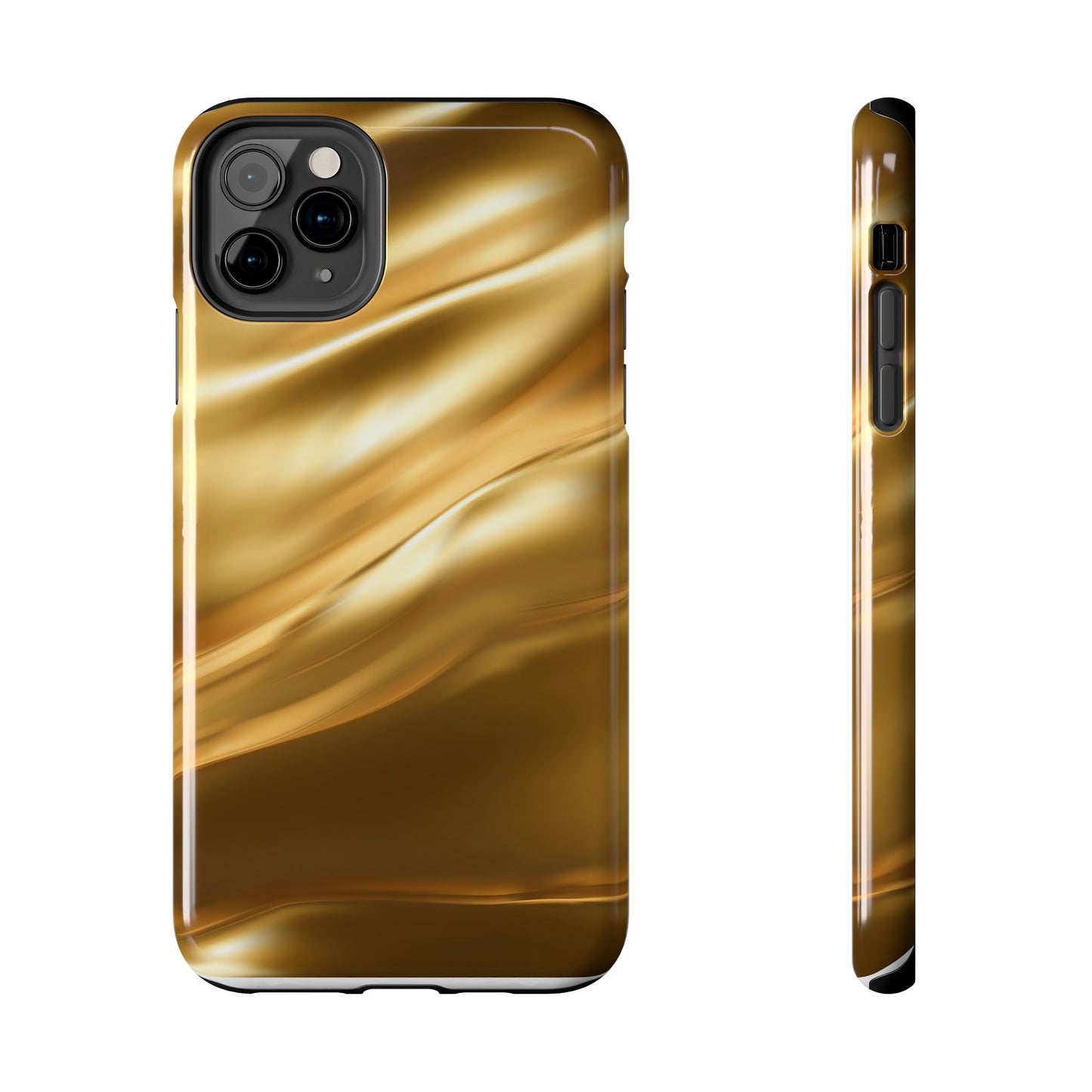 Luxurious Gold Phone Case, Tough Phone Cover, Premium Cell Phone Protector, Stylish Phone Accessory, Gift for Her