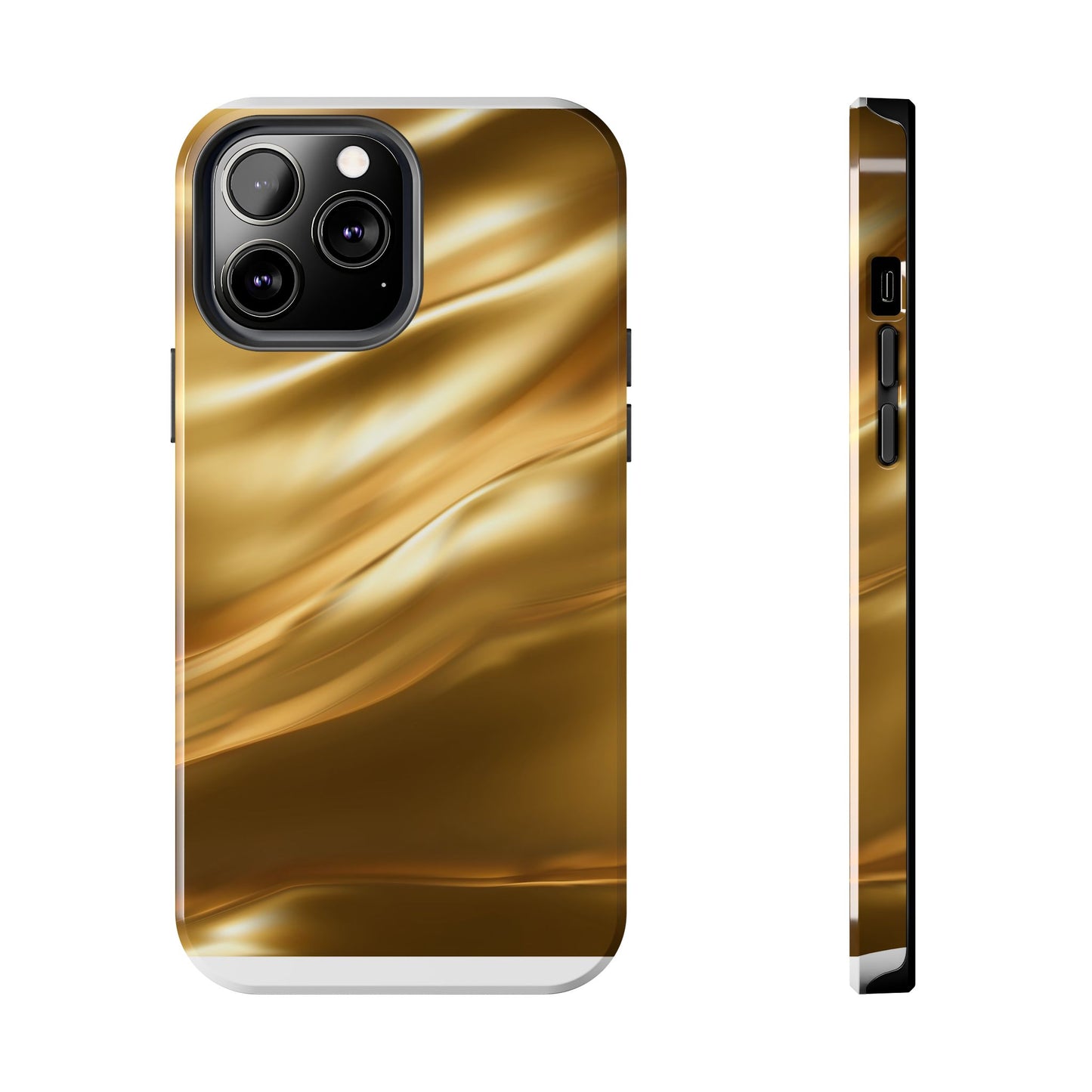 Luxurious Gold Phone Case, Tough Phone Cover, Premium Cell Phone Protector, Stylish Phone Accessory, Gift for Her