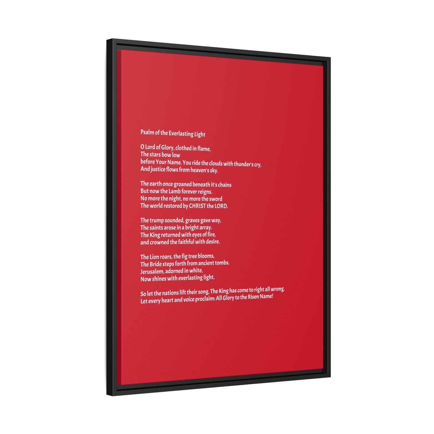 Psalm of the Everlasting Light (This Psalm is not originally from the HOLY Bible, it is simply inspired by the HOLY Bible)