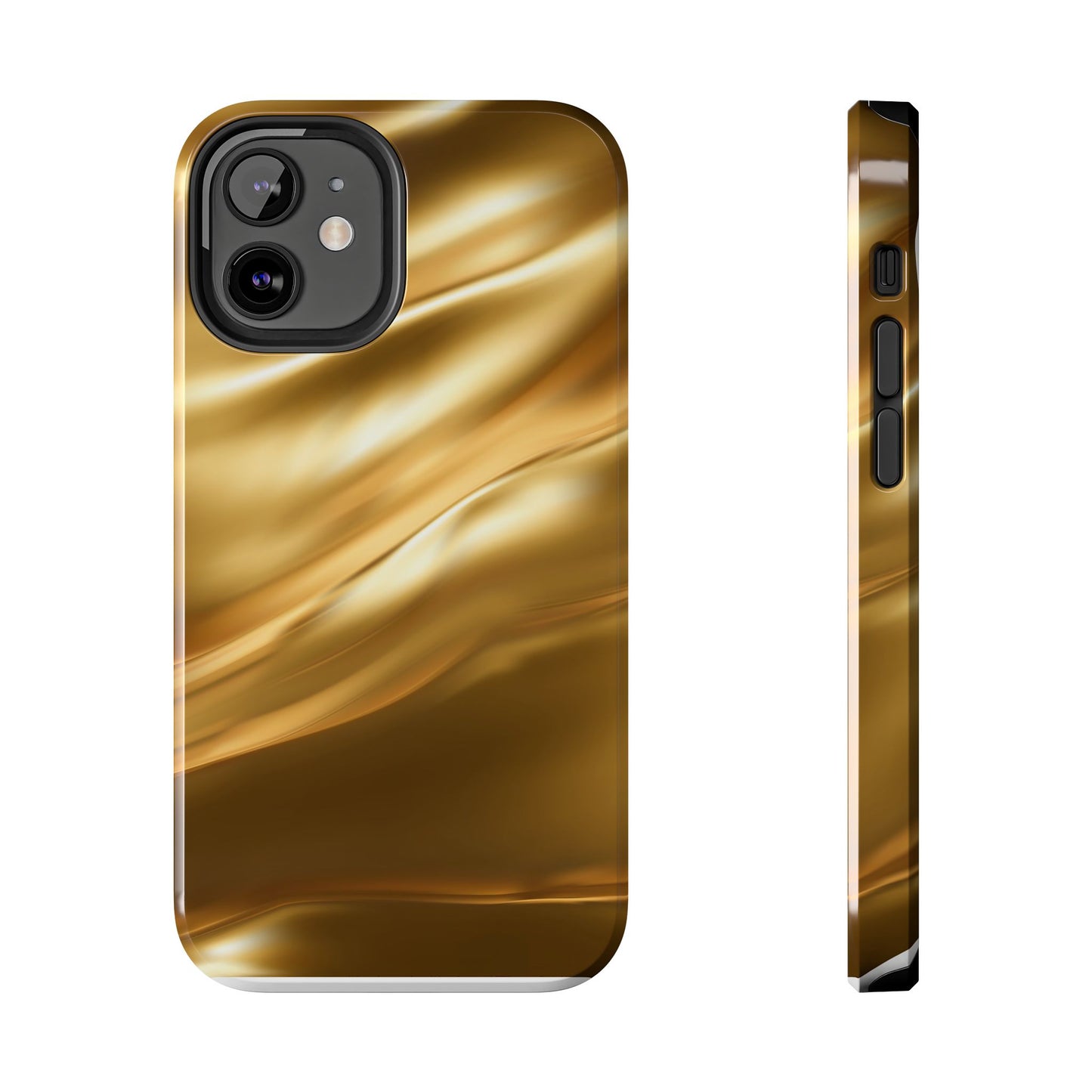 Luxurious Gold Phone Case, Tough Phone Cover, Premium Cell Phone Protector, Stylish Phone Accessory, Gift for Her